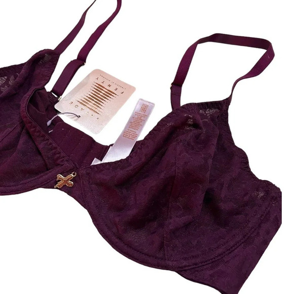 NWT Tagged By Savage Unlined Stretch Mesh Plunge Cups Bra Size 36D - Picture 7 of 10